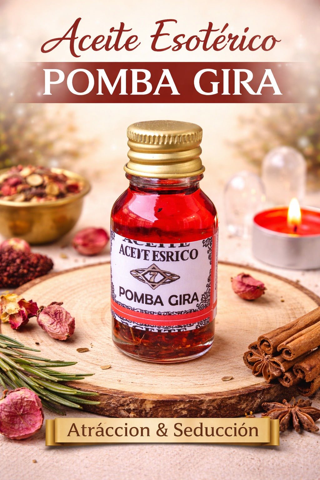 Aceite Pomba Gira Ritualizado - Atracción, Deseo y Conexión Emocional Aceites EsotericosTienda esotérica Málaga - La Tienda de Tata Magic: tienda Esotérica en Málaga